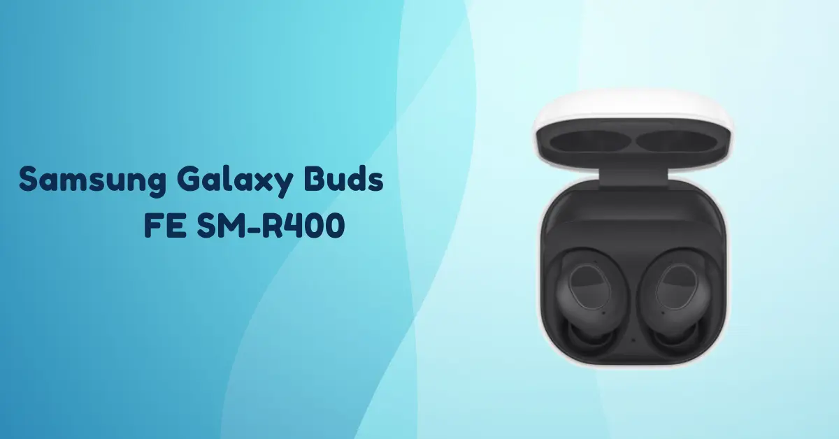 Close-up of Samsung Galaxy Buds FE SM-R400 earbuds